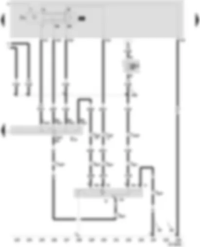 Wiring Diagram  SEAT VARIO 2001 - Intermittent wiper switch - automatic washer relay-intermittent washer - windscreen wiper motor