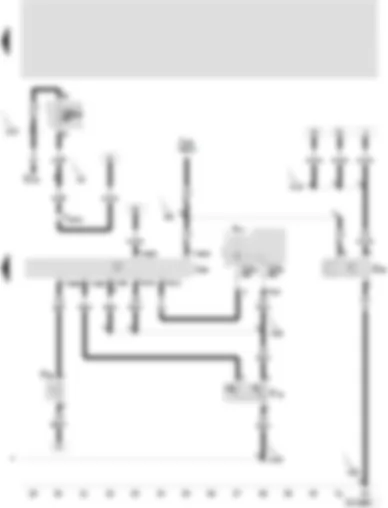 Wiring Diagram  SEAT VARIO 2001 - Coolant fan control unit - coolant fan thermo-switch - ambient temperature indicator - high pressure sender