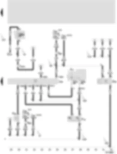 Wiring Diagram  SEAT VARIO 2001 - Coolant fan control unit - coolant fan thermo-switch - ambient temperature indicator - high pressure sender