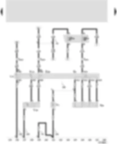 Wiring Diagram  SEAT VARIO 2002 - Fresh air switch - fresh and circulating air flap switch - fresh air blower - servo-motor for fresh/circulating air flap