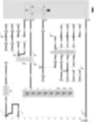 Wiring Diagram  SEAT VARIO 2002 - Battery - ignition/starter switch - discharge relay for contact X - cable distributor terminal 30
