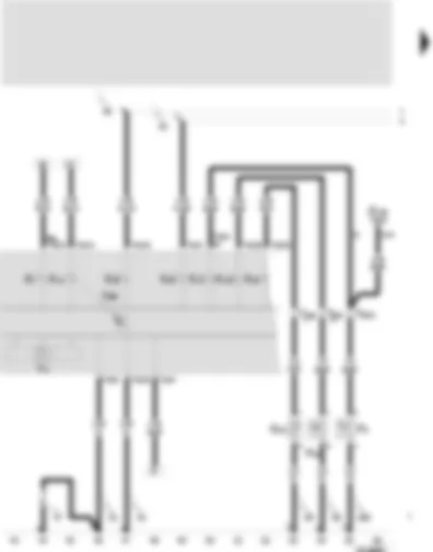 Wiring Diagram  SEAT VARIO 2000 - Control unit with display unit in dash panel insert - handbrake warning switch - brake fluid level warning contact - coolant shortage indicator sender