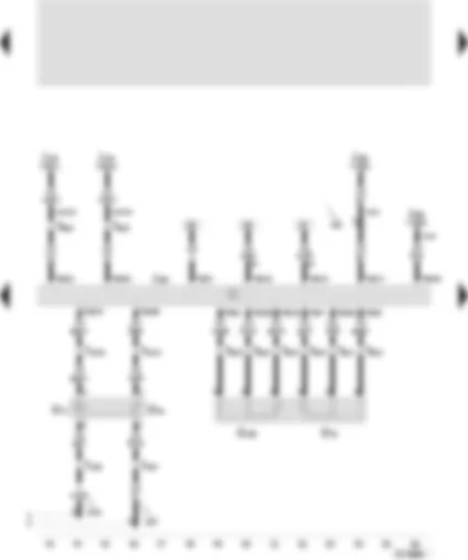 Wiring Diagram  SEAT VARIO 2000 - Control unit for Motronic - Intake air temperature sender - Intake manifold pressure sender - accelerator position sender