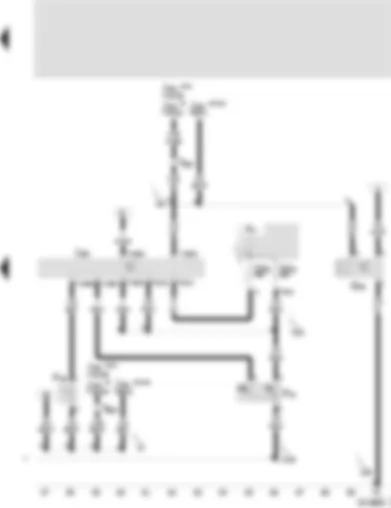 Wiring Diagram  SEAT VARIO 2001 - Radiator fan control unit - radiator fan thermo-switch - ambient temperature switch - high pressure sender