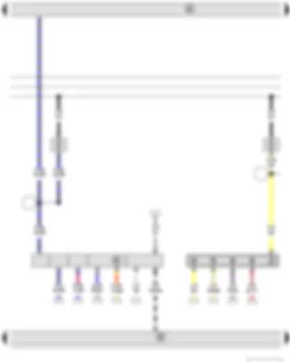 Wiring Diagram  SKODA CITIGO 2014 - Steering column combination switch - Steering angle sender - Fuse 5 on fuse holder C - Fuse 6 on fuse holder C