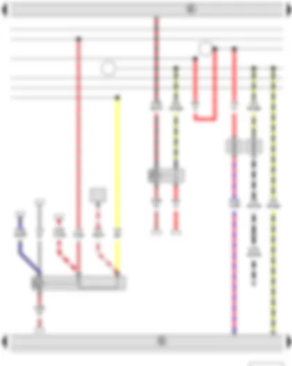 Wiring Diagram  SKODA CITIGO 2017 - Main and dip beam relay - Terminal 75 voltage supply relay 1 - Emergency braking function sensor unit - Fuse 14 on fuse holder C - Fuse 15 on fuse holder C
