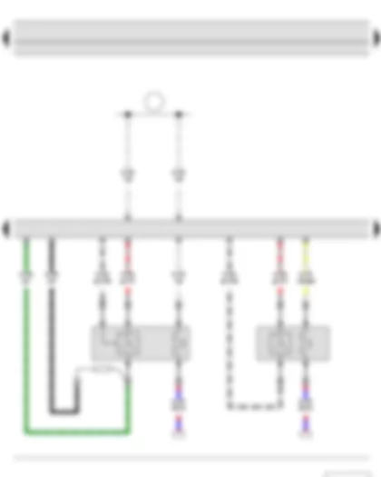 Wiring Diagram  SKODA FABIA II 2011 - Lambda probe - Lambda probe after catalytic converter - Engine control unit