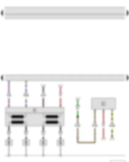 Wiring Diagram  SKODA FABIA II 2011 - Oil level and oil temperature sender - Engine control unit - Ignition transformer