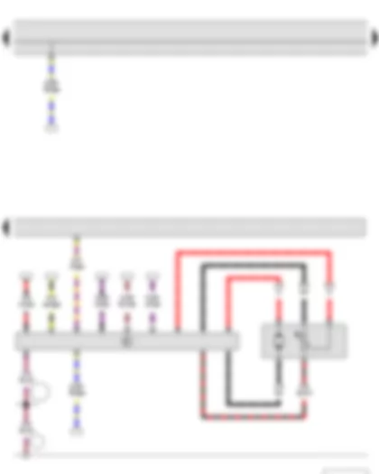 Wiring Diagram  SKODA FABIA II 2011 - Fuel gauge sender - Fuel system pressurisation pump - Fuel pump control unit - Engine control unit
