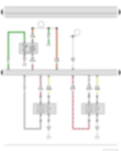 Wiring Diagram  SKODA FABIA II 2011 - Lambda probe - Intake air temperature sender - Intake manifold pressure sender - Lambda probe after catalytic converter - Engine control unit