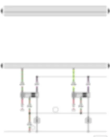 Wiring Diagram  SKODA FABIA II 2011 - Engine control unit - Ignition coil 1 with output stage - Ignition coil 2 with output stage