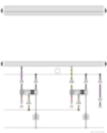 Wiring Diagram  SKODA FABIA II 2011 - Engine control unit - Ignition coil 3 with output stage - Ignition coil 4 with output stage