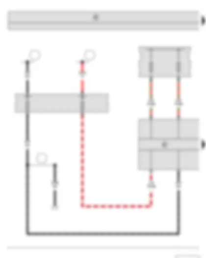 Wiring Diagram  SKODA FABIA II 2011 - ABS control unit - Fuse holder A - Fuse holder B