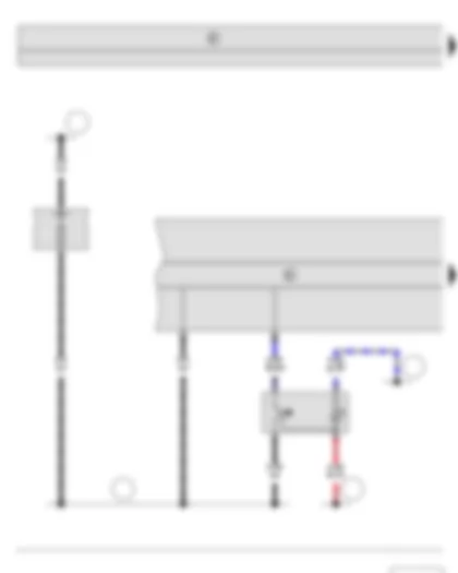 Wiring Diagram  SKODA FABIA II 2011 - Tyre pressure monitor button - ABS control unit - Fuse holder B