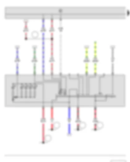 Wiring Diagram  SKODA FABIA II 2011 - Light switch