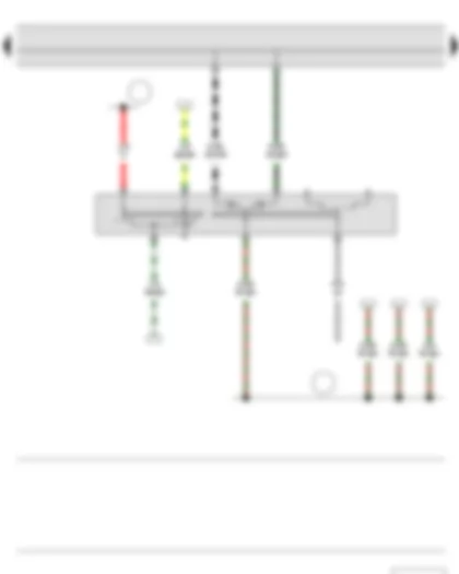 Wiring Diagram  SKODA FABIA II 2011 - Turn signal switch - Headlight dipper and flasher switch - Parking light switch - Left steering column switch