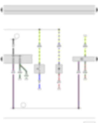 Wiring Diagram  SKODA FABIA II 2011 - Daytime running lights switch - Daytime running lights blocking diode - Control unit for cornering light and headlight range control - Fuse holder B