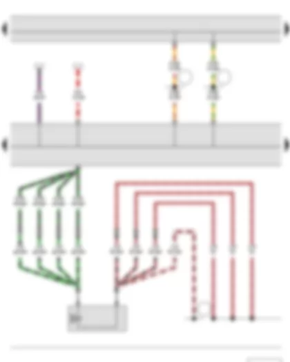 Wiring Diagram  SKODA FABIA II 2011 - Air conditioning system control unit - Air conditioner compressor regulating valve