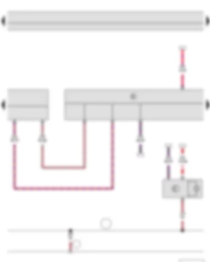 Wiring Diagram  SKODA FABIA II 2011 - High-pressure sender - Climatronic control unit - Radiator fan control unit