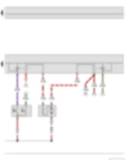 Wiring Diagram  SKODA FABIA II 2011 - Radiator fan thermal switch - Radiator fan control unit - Radiator fan