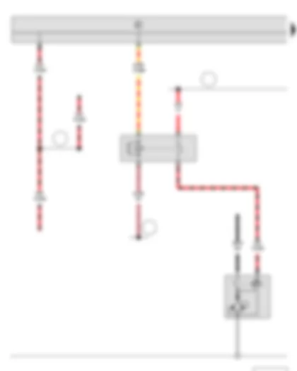 Wiring Diagram  SKODA FABIA II 2011 - Starter - Starter inhibitor relay