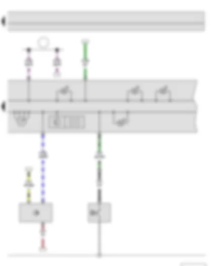 Электросхемa  SKODA FABIA II 2011 - Датчик давления масла - Спидометр - Датчик скорости - Комбинация приборов - Указатель пробега