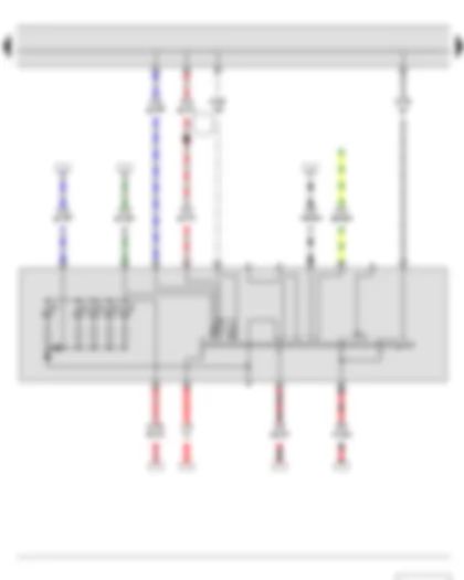 Wiring Diagram  SKODA FABIA II 2011 - Light switch