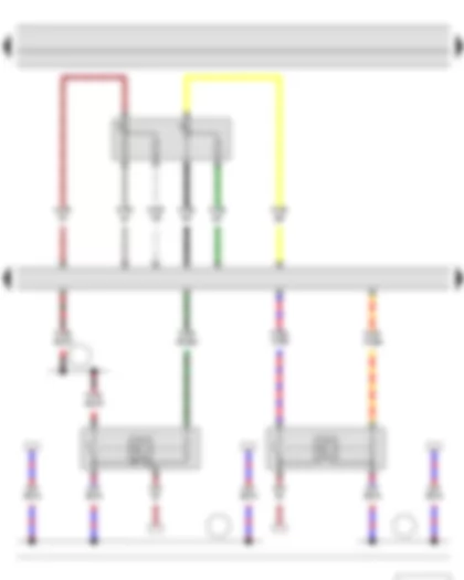 Электросхемa  SKODA FABIA II 2011 - Выключатель педали тормоза - Датчик положения педали акселератора - Датчик положения педали сцепления - Блок управления двигателя