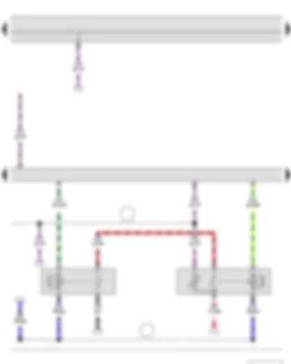 Электросхемa  SKODA FABIA II 2011 - Блок управления двигателя - Реле стартера 1 - Реле стартера 2
