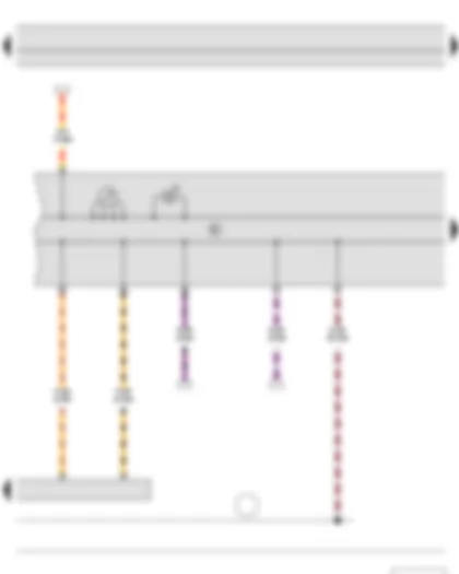 Электросхемa  SKODA FABIA II 2011 - Указатель уровня топлива - Диагностический интерфейс шин данных - Комбинация приборов