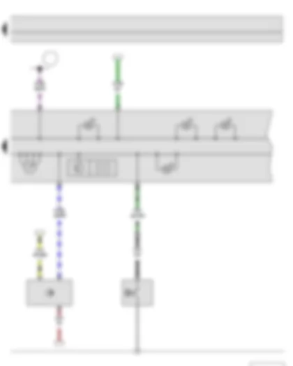 Электросхемa  SKODA FABIA II 2011 - Датчик давления масла - Спидометр - Датчик скорости - Комбинация приборов - Указатель пробега