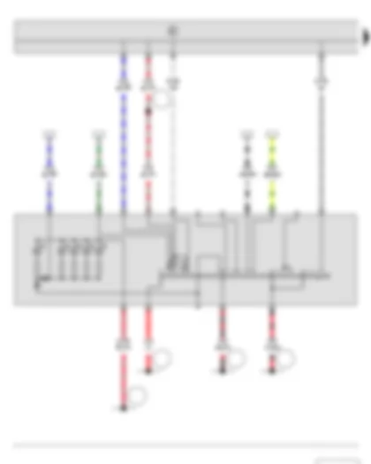 Wiring Diagram  SKODA FABIA II 2011 - Light switch