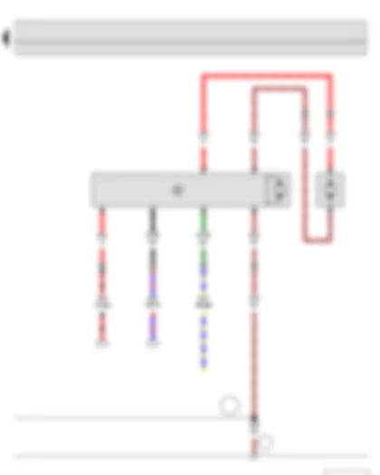 Wiring Diagram  SKODA FABIA II 2011 - Radiator fan control unit - Radiator fan - Radiator fan on right of radiator