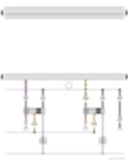 Wiring Diagram  SKODA FABIA II 2011 - Engine control unit - Ignition coil 3 with output stage - Ignition coil 4 with output stage