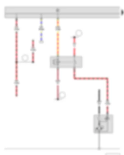 Wiring Diagram  SKODA FABIA II 2011 - Starter - Starter inhibitor relay
