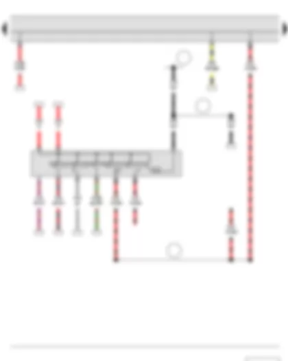 Электросхемa  SKODA FABIA II 2011 - Выключатель зажигания и стартера