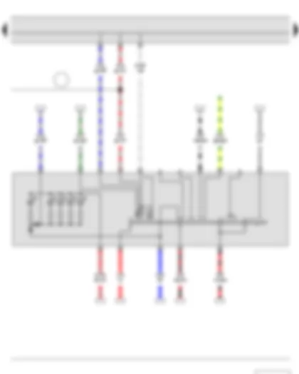 Электросхемa  SKODA FABIA II 2011 - Переключатель освещения
