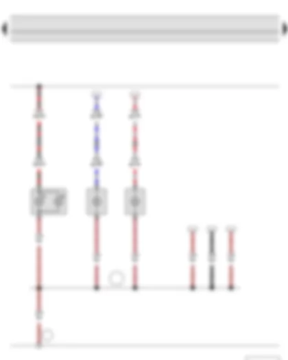Электросхемa  SKODA FABIA II 2011 - Лампа верхнего стоп-сигнала - Фонарь подсветки номерного знака - левый - Фонарь подсветки номерного знака - правый
