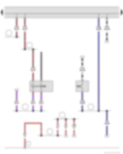 Электросхемa  SKODA FABIA II 2011 - Выключатель фонарей заднего хода - Выключатель педали тормоза