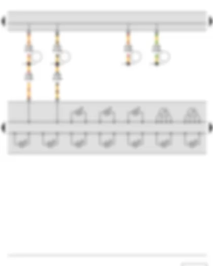 Электросхемa  SKODA FABIA II 2011 - Указатель температуры ОЖ - Тахометр - Комбинация приборов