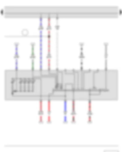Wiring Diagram  SKODA FABIA II 2011 - Light switch
