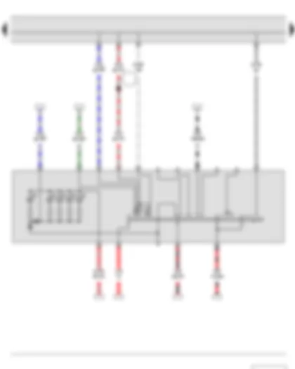 Wiring Diagram  SKODA FABIA II 2011 - Light switch