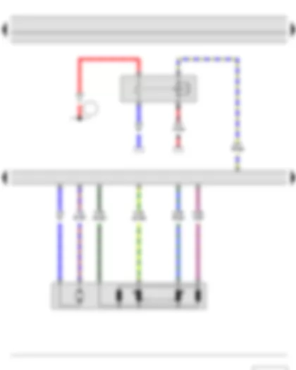 Wiring Diagram  SKODA FABIA II 2011 - Main relay - Throttle valve module - Engine control unit