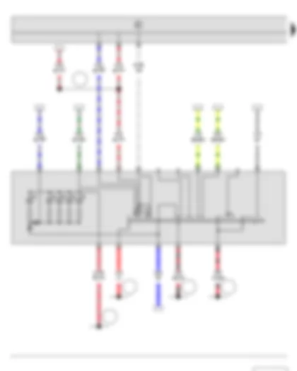 Wiring Diagram  SKODA FABIA II 2011 - Light switch