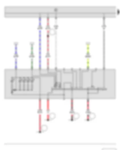 Wiring Diagram  SKODA FABIA II 2011 - Light switch