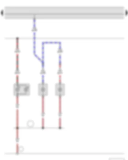 Wiring Diagram  SKODA FABIA II 2011 - Additional brake light bulb - Left number plate light - Right number plate light