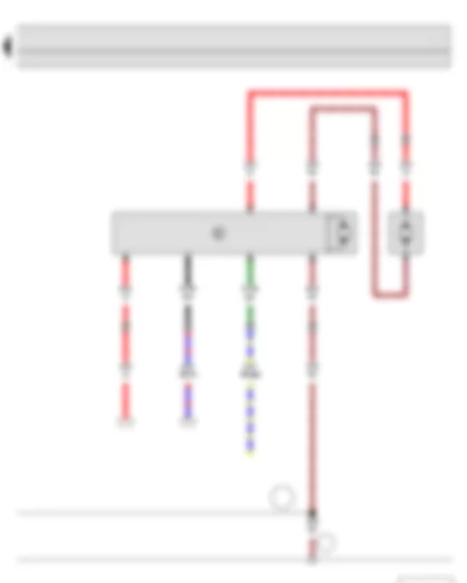 Wiring Diagram  SKODA FABIA II 2011 - Radiator fan control unit - Radiator fan - Radiator fan on right of radiator