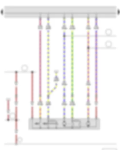 Wiring Diagram  SKODA FABIA II 2015 - Driver side central locking lock unit