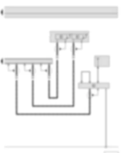 Wiring Diagram  SKODA FABIA II 2011 - Control unit with display for radio and navigation - Window aerial - Roof aerial - Impedance converter for windscreen aerial