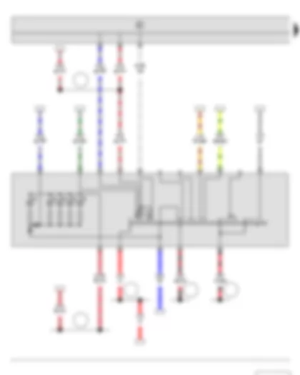 Wiring Diagram  SKODA FABIA II 2011 - Light switch